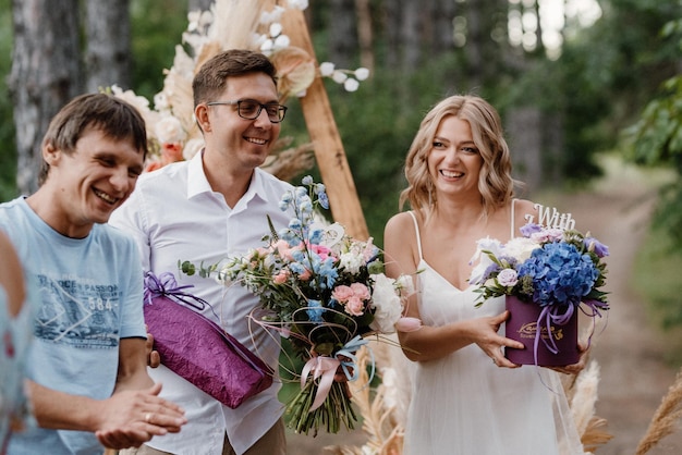 Félicitations de mariage d'amis et d'invités