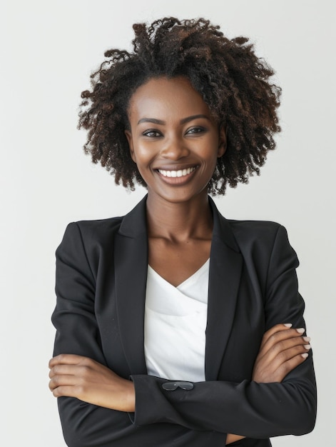 Photo une femme d'affaires afro-américaine