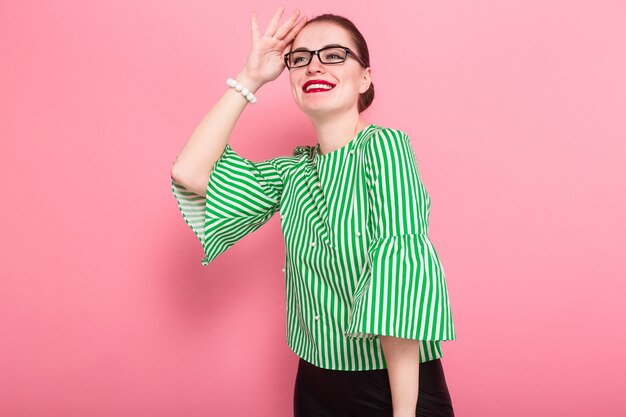 Femme d'affaires avec un chignon