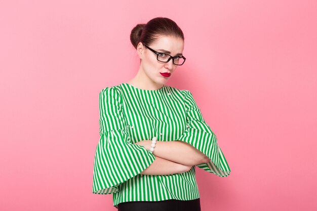 Femme d&#39;affaires avec un chignon