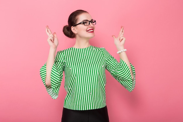 Femme d'affaires avec un chignon