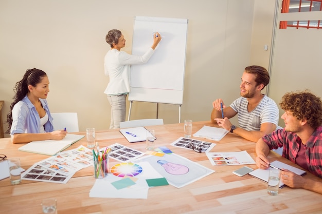 Femme d&#39;affaires créative en réunion