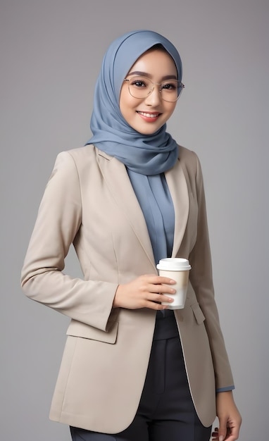 Femme d'affaires hijab