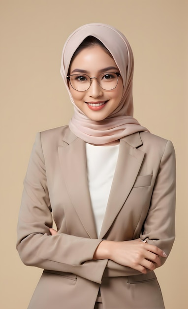 Femme d'affaires hijab