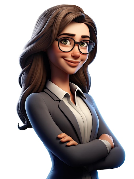 Femme d'affaires de personnage 3D