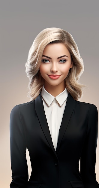 Femme d'affaires de personnage 3D