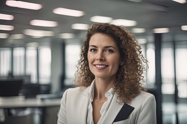 femme d'affaires regardant la camérafemme d'affaires regardant la camérafemme d'affaires dans un bureau moderne