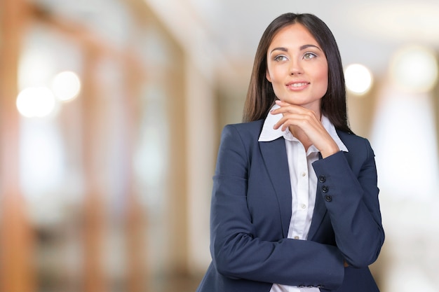 Femme d&#39;affaires souriant