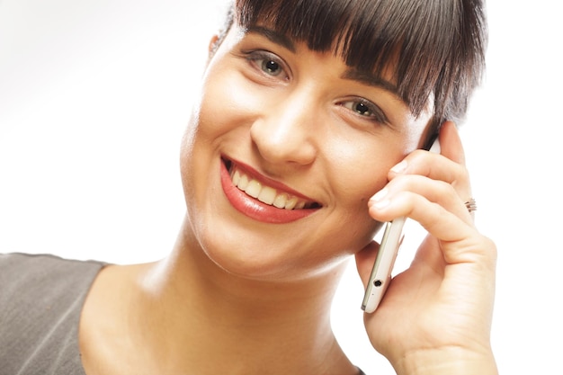 Femme d&#39;affaires avec téléphone portable