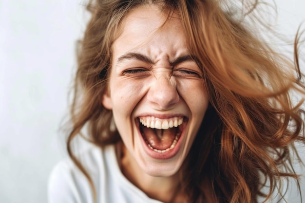 Une femme apprécie le vent dans ses cheveux