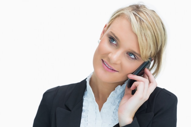 Femme au téléphone