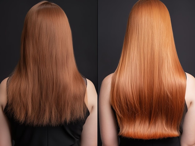 Une femme aux cheveux rouges