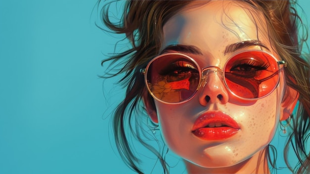 La femme aux lunettes rouges