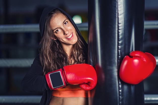 Femme boxe