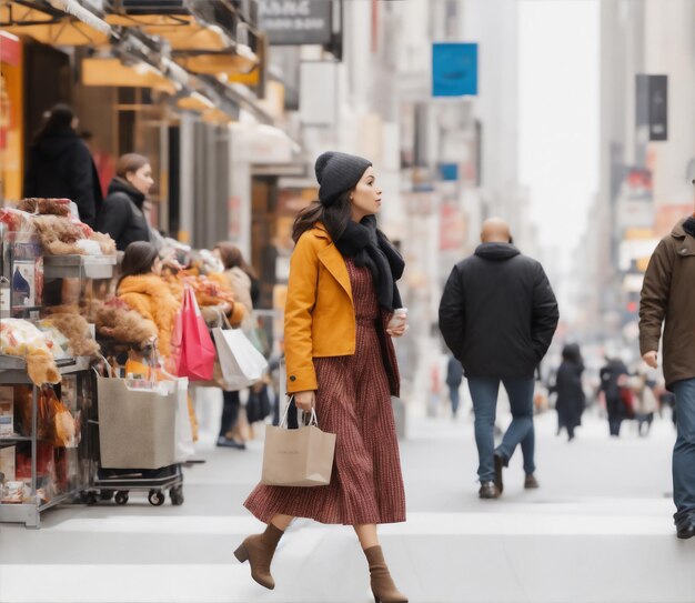 femme de compras