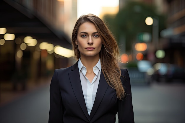 une femme en costume