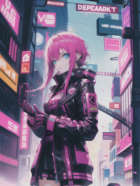 Femme cyberpunk