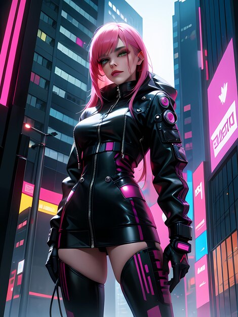 Femme cyberpunk