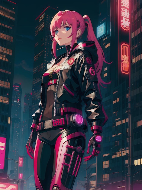 Femme cyberpunk