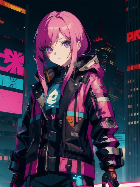 Femme cyberpunk