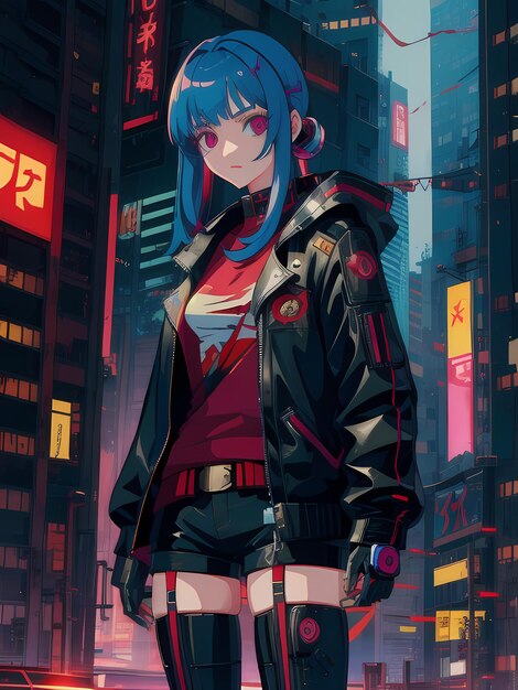 Femme cyberpunk