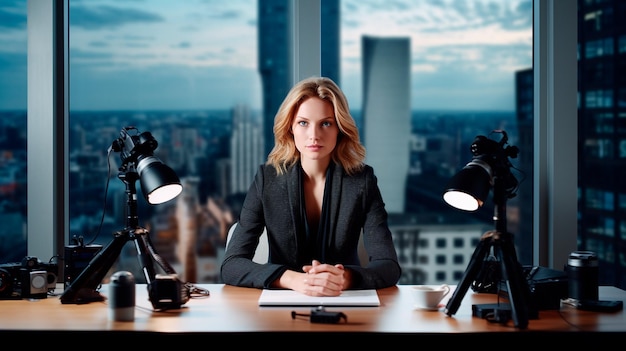 femme dans le bureau