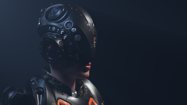 Femme dans un casque VR personnes du futurxa