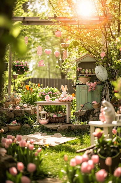 femme dans un jardin personne dans le jardin