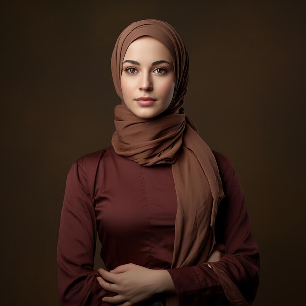 Femme dirigeante d'entreprise en hijab