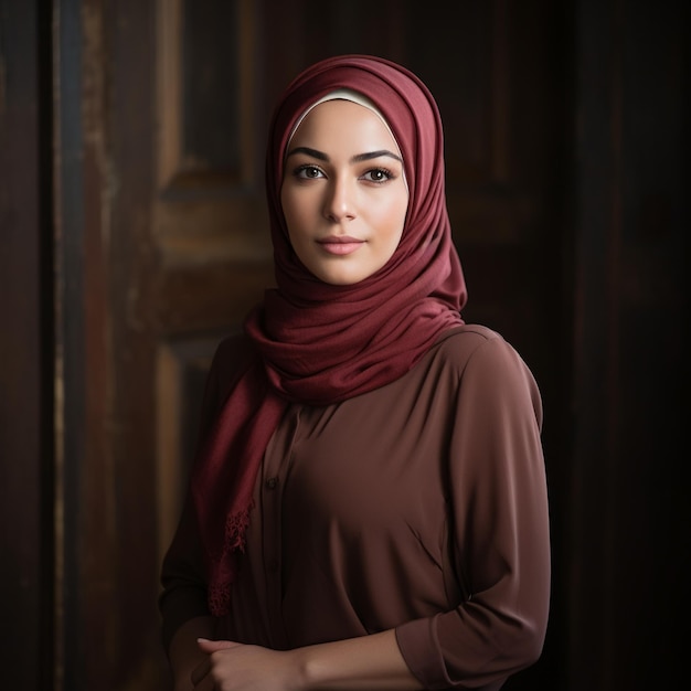 Femme dirigeante d'entreprise en hijab