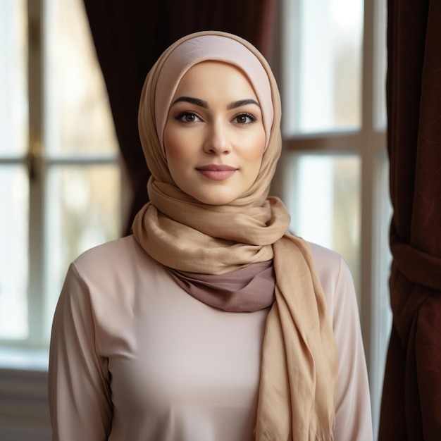 Femme dirigeante d'entreprise en hijab