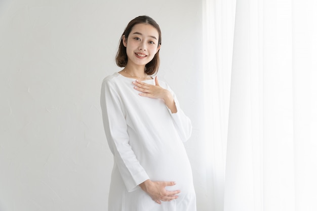 Femme enceinte, soulagé