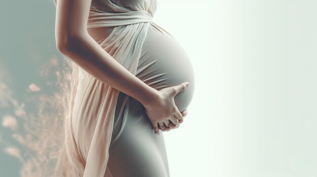 femme enceinte ventre enceinte grossesse dame enceinte maternité ai générative