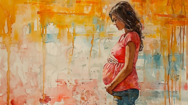 Une femme enceinte