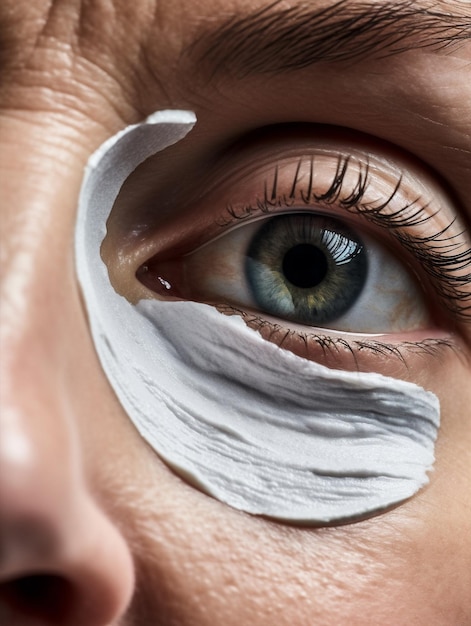 Femme femme jeune traitement médecine beauté soins de santé de la peau visage personne IA générative