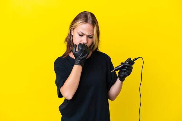 femme sur fond isolé