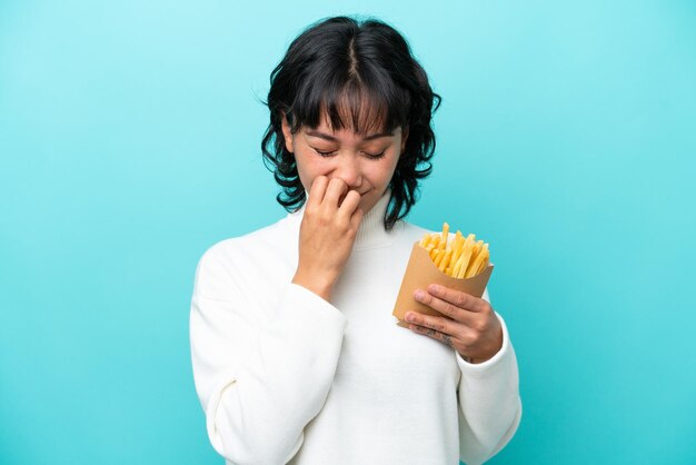 femme sur fond isolé