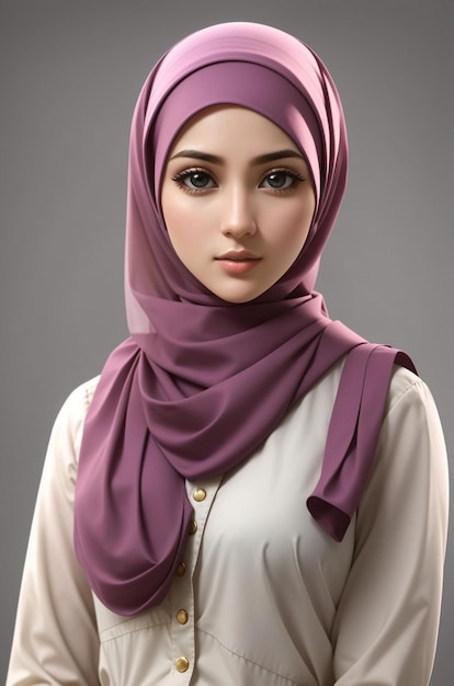 une femme avec un foulard sur lequel est écrit " le nom du mot ".