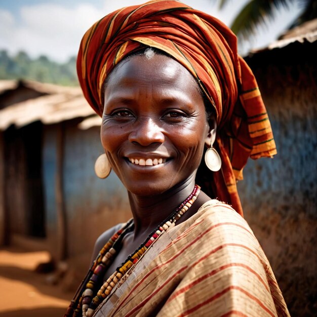 Femme guinéenne de Guinée citoyenne nationale typique