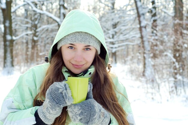 Femme en hiver