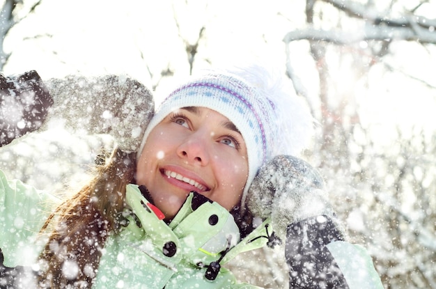 Femme en hiver