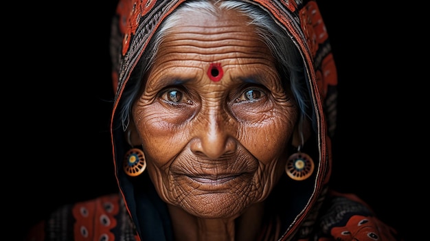 Photo une femme indienne.