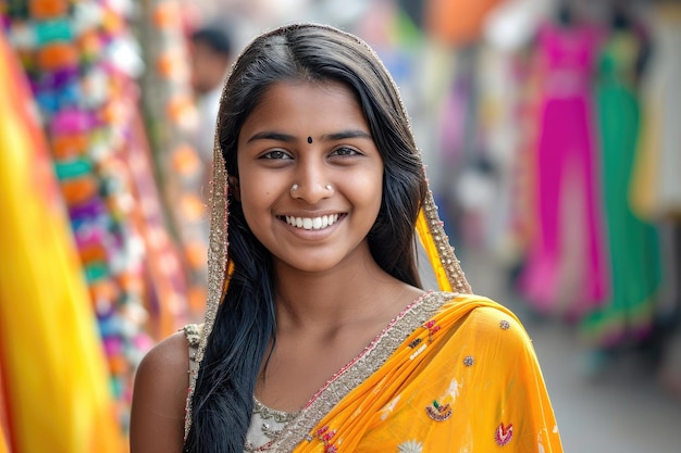 Une femme indienne.