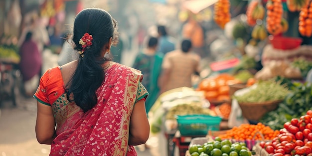 Photo une femme indienne.