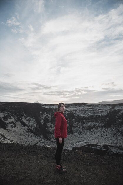 Femme en Islande