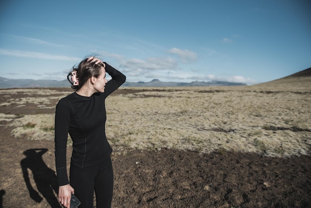 Femme en Islande