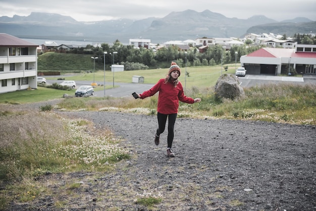 Femme en Islande