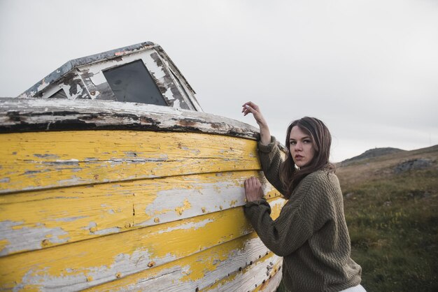 Femme en Islande