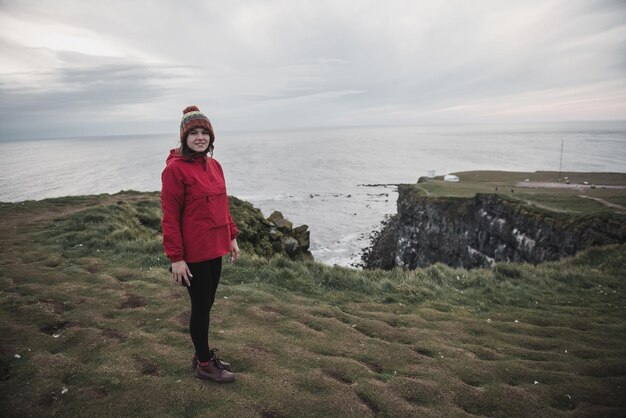 Photo femme en islande