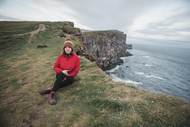 Femme en Islande